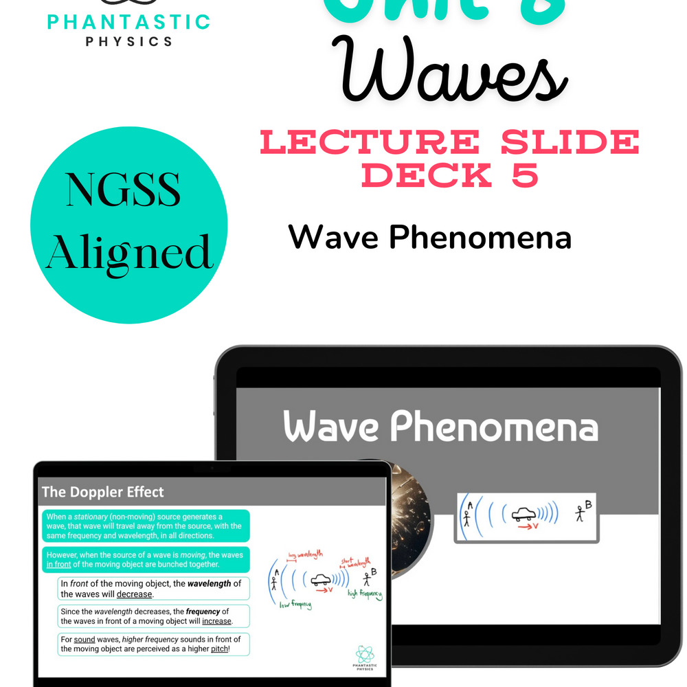 High School Physics: Wave Phenomena Slide Deck - Grades 9-12, NGSS Aligned