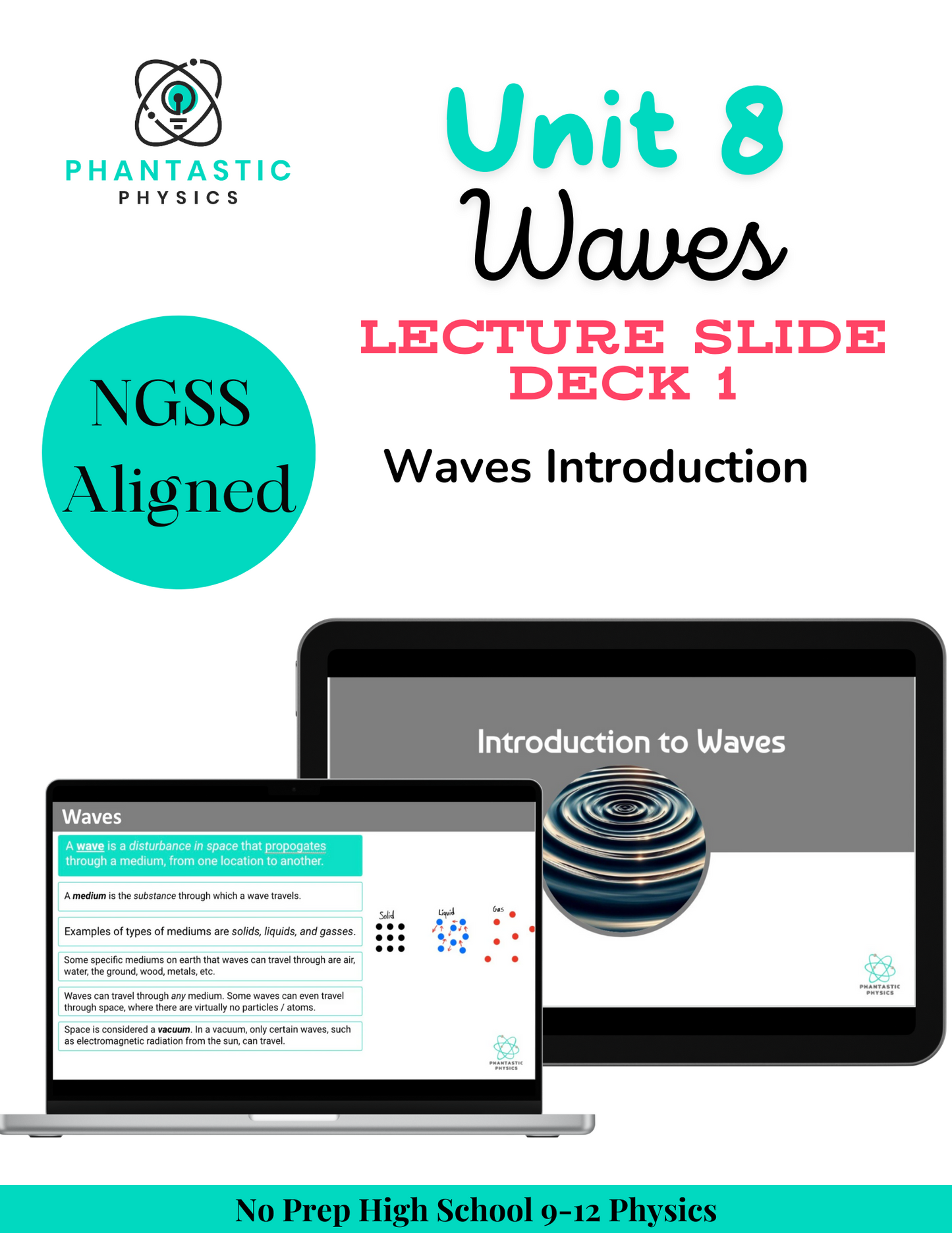 High School Physics: Waves Introduction Slide Deck - Grades 9-12, NGSS Aligned