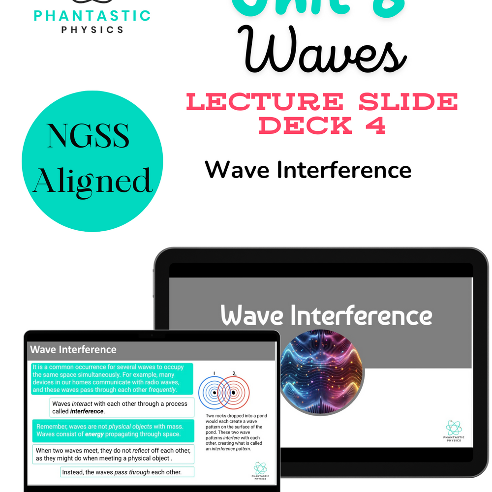 High School Physics: Wave Interference Slide Deck - Grades 9-12, NGSS Aligned