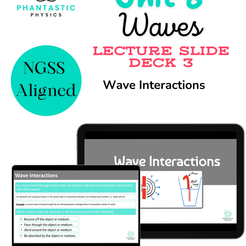 High School Physics: Wave Interactions Slide Deck - Grades 9-12, NGSS Aligned