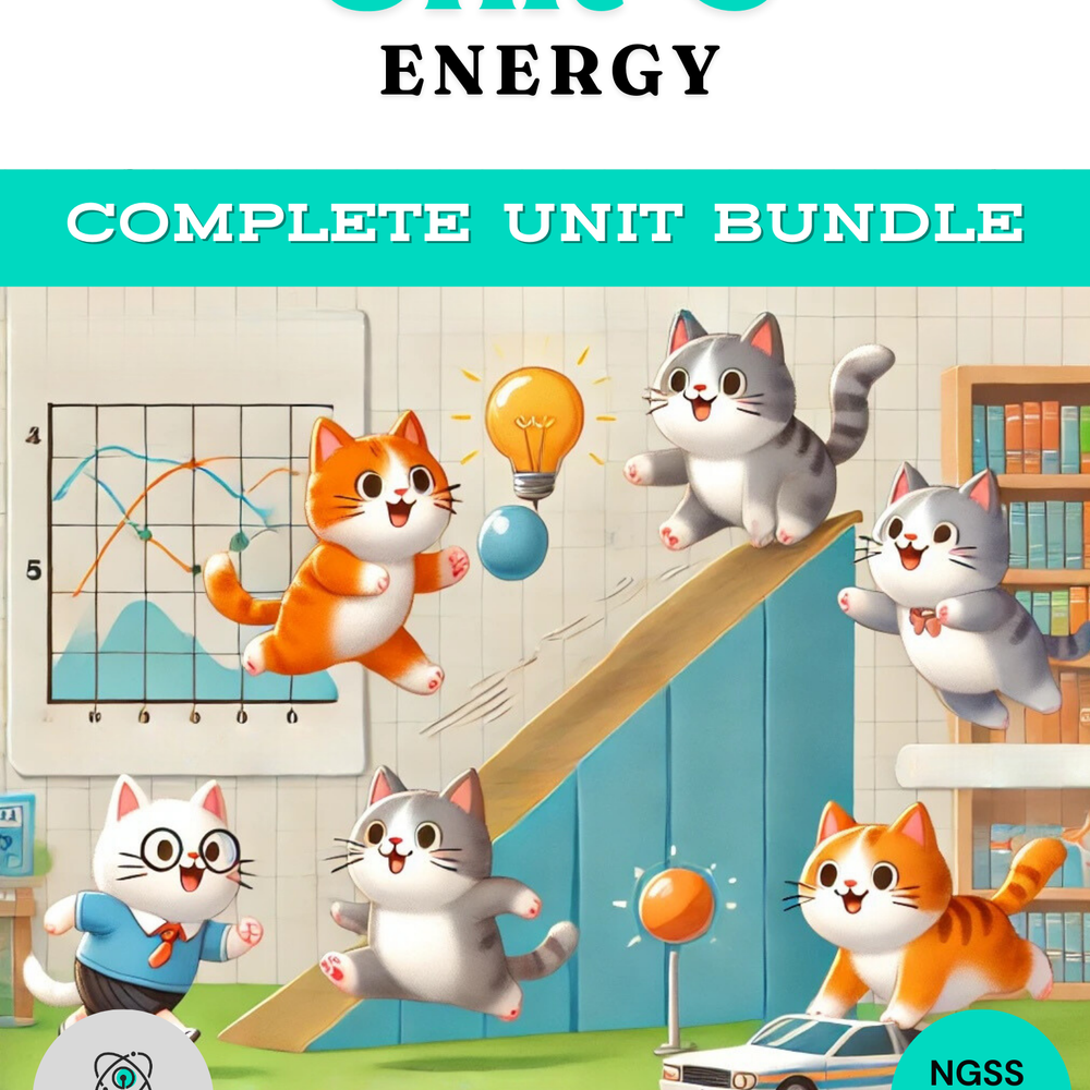 Complete High School Physics Energy Unit Bundle (NGSS Aligned, Grades 9-12)