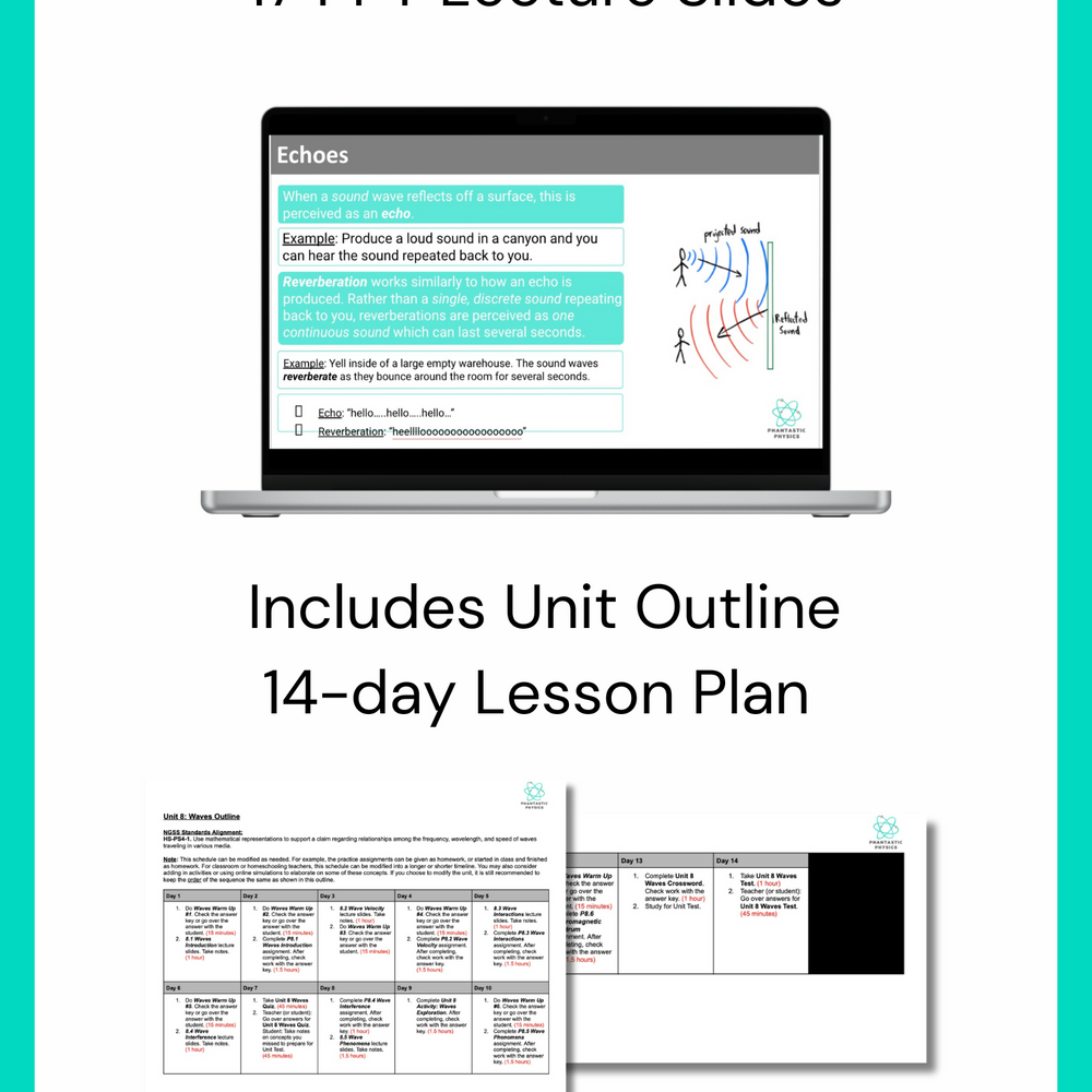 High School Physics: Wave Interactions Slide Deck - Grades 9-12, NGSS Aligned