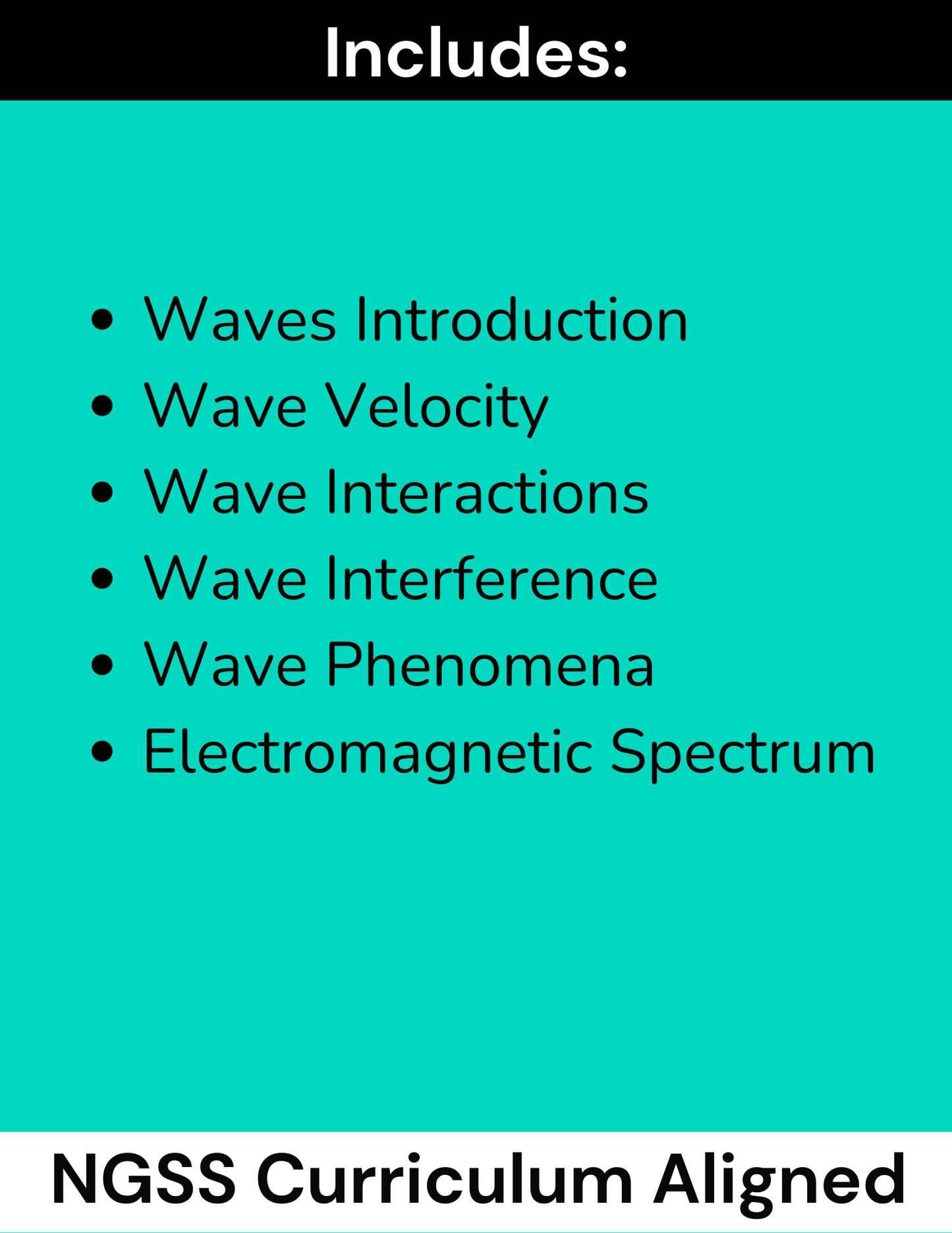 High School Physics Waves: Complete Slide Deck Bundle NGSS Aligned - Grades 9-12