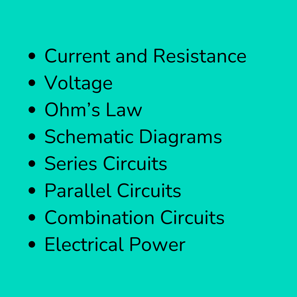 High School Physics: Complete Electrical Circuits Slide Deck Bundle NGSS Aligned