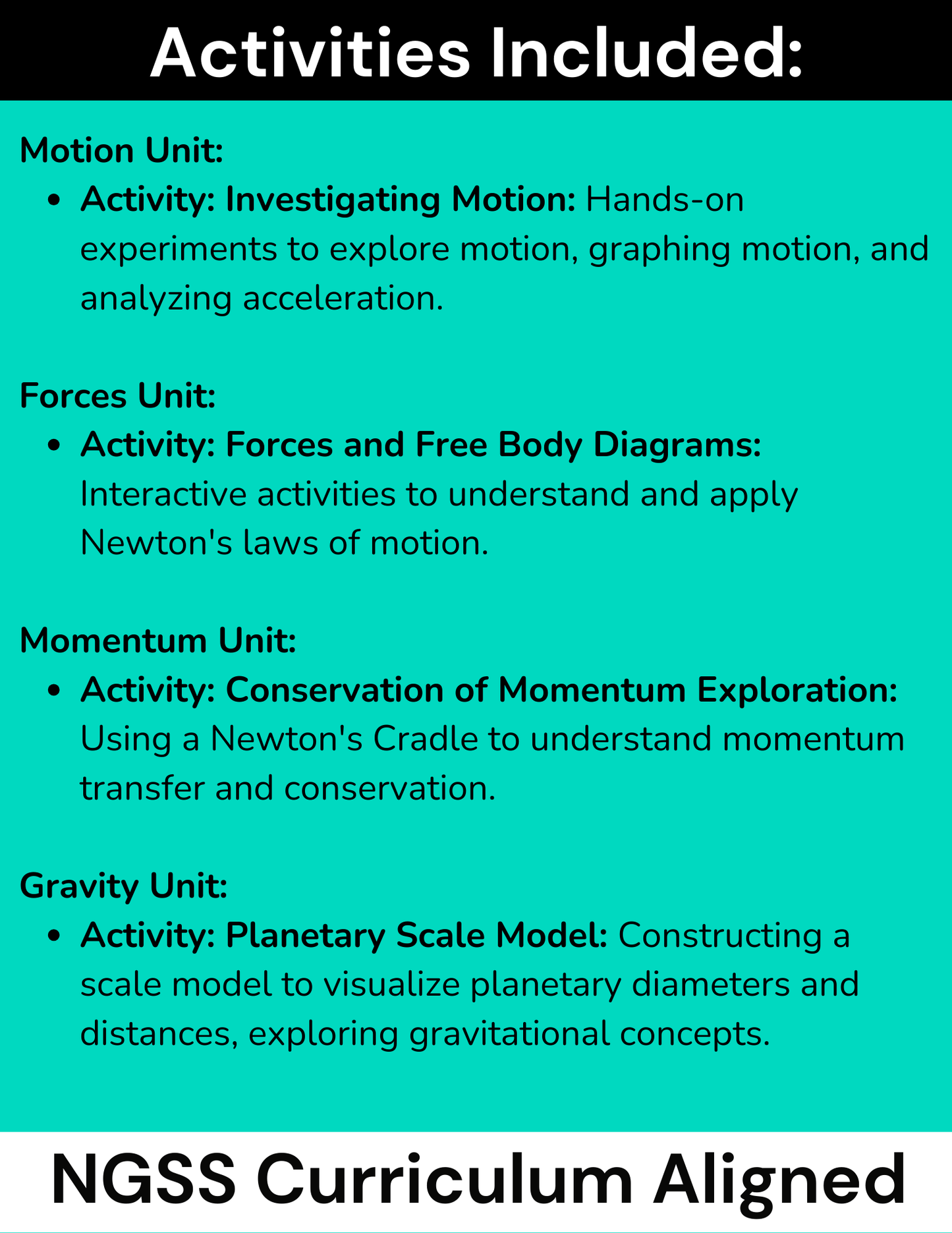 Complete High School Physics Activities Bundle (NGSS Aligned, Grades 9-12)