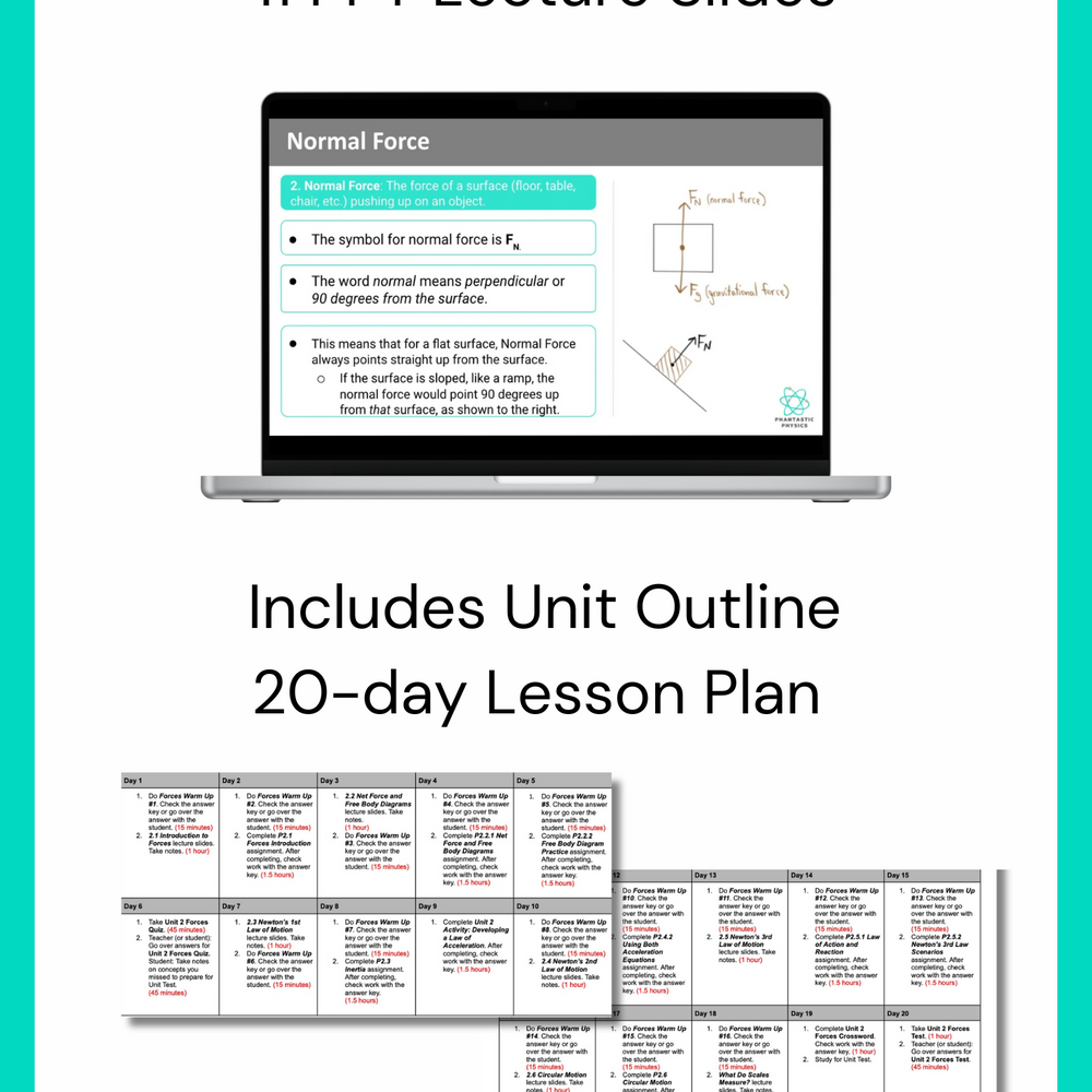 High School Physics: Forces Introduction Slide Deck (Grades 9-12, NGSS Aligned)