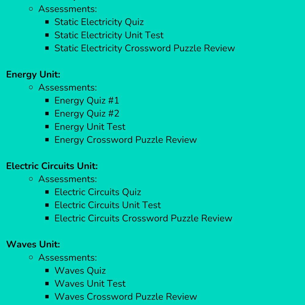 
                      
                        Complete High School Physics Assessments Bundle (NGSS Aligned, Grades 9-12)
                      
                    