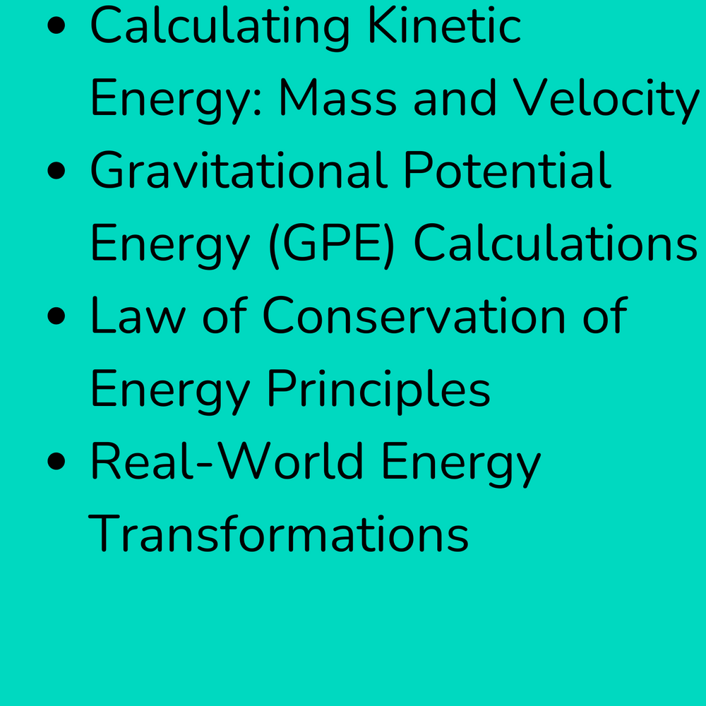 High School Physics: Conservation of Energy Exploration Activity - Grades 9-12