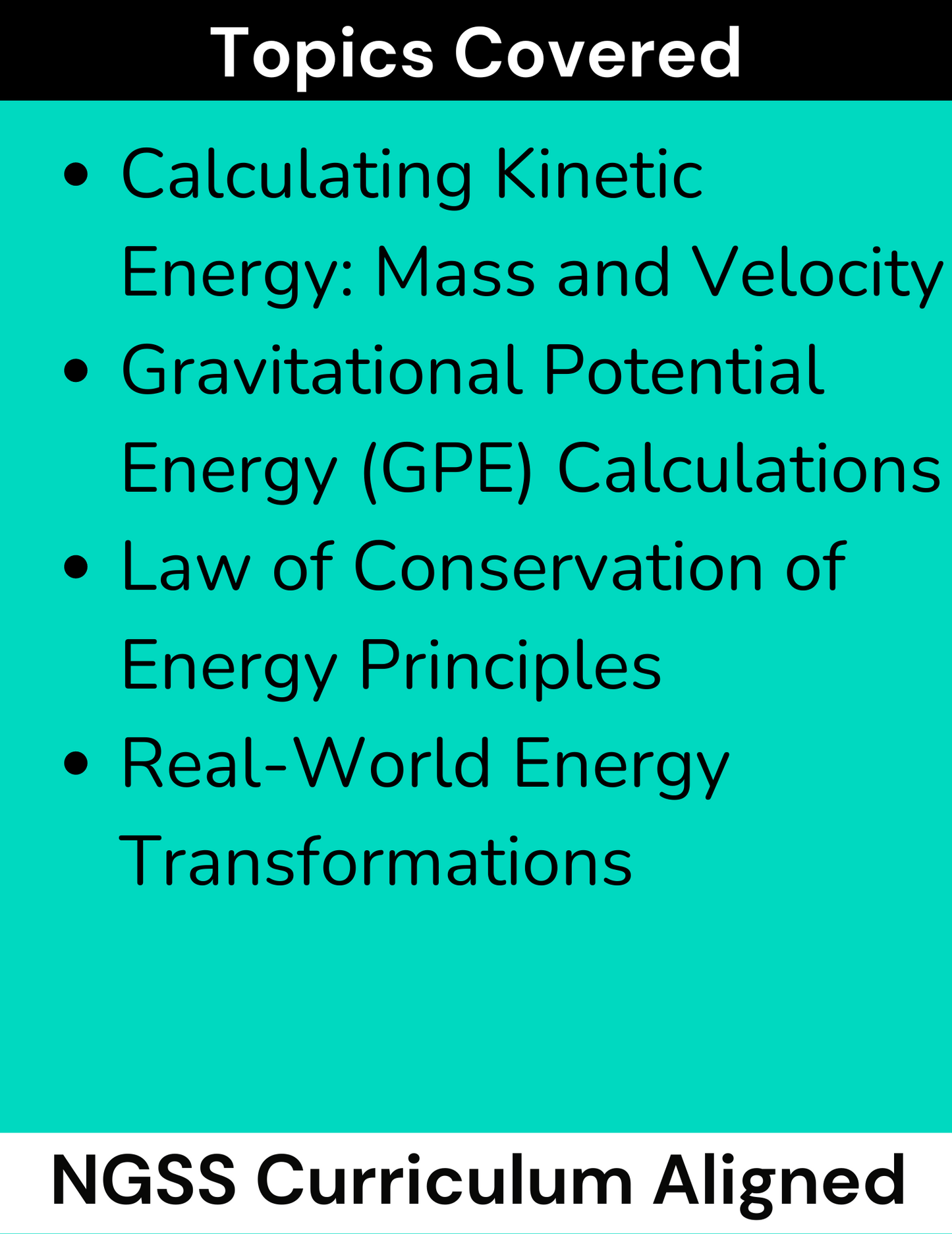 High School Physics: Conservation of Energy Exploration Activity - Grades 9-12