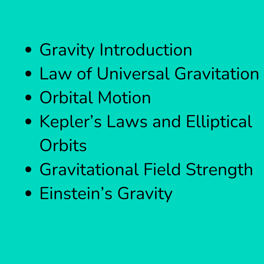 High School Physics Gravity: Complete Slide Deck Bundle NGSS-Aligned-Grades 9-12