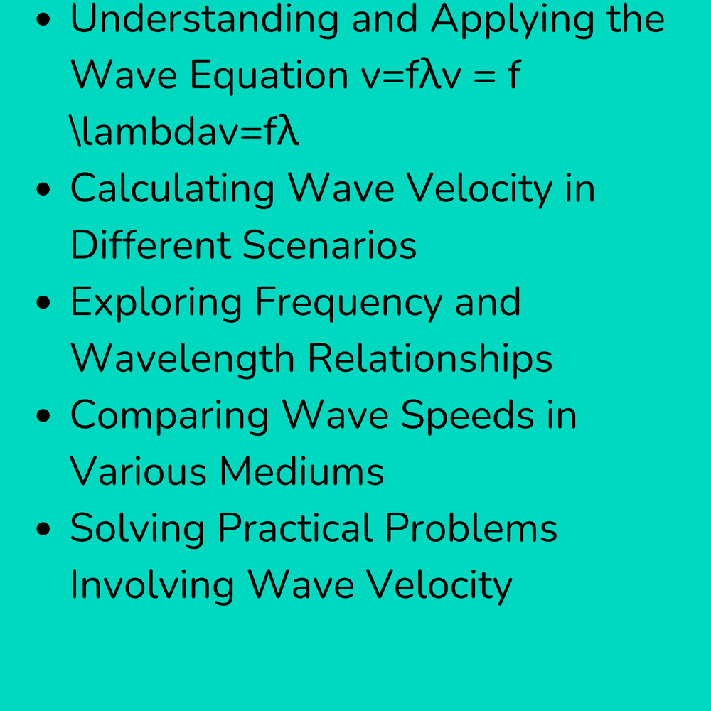 
                      
                        High School Physics: Wave Velocity Assignment - Grades 9-12, NGSS Aligned
                      
                    