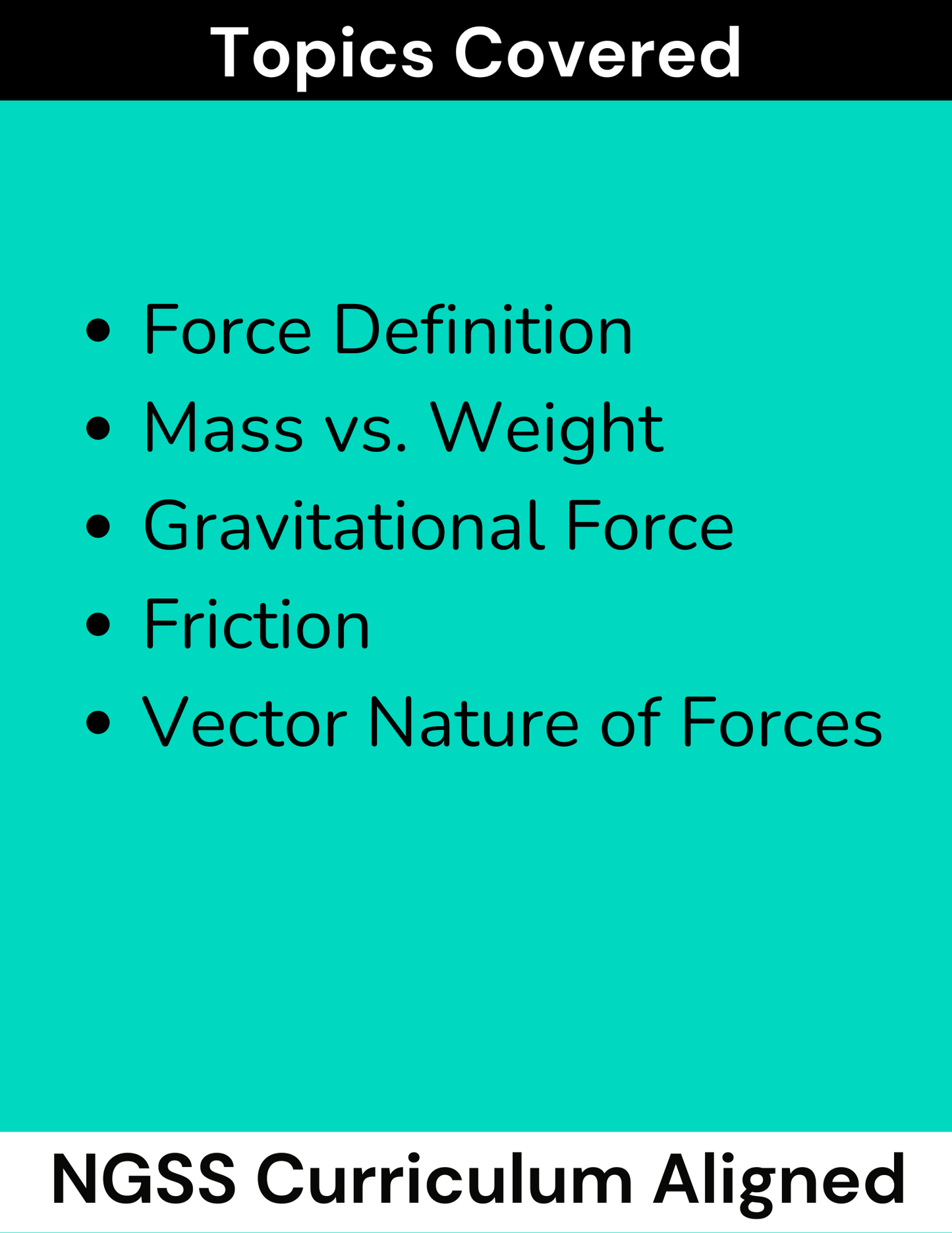 High School Physics: Forces Introduction Assignment (Grades 9-12, NGSS Aligned)