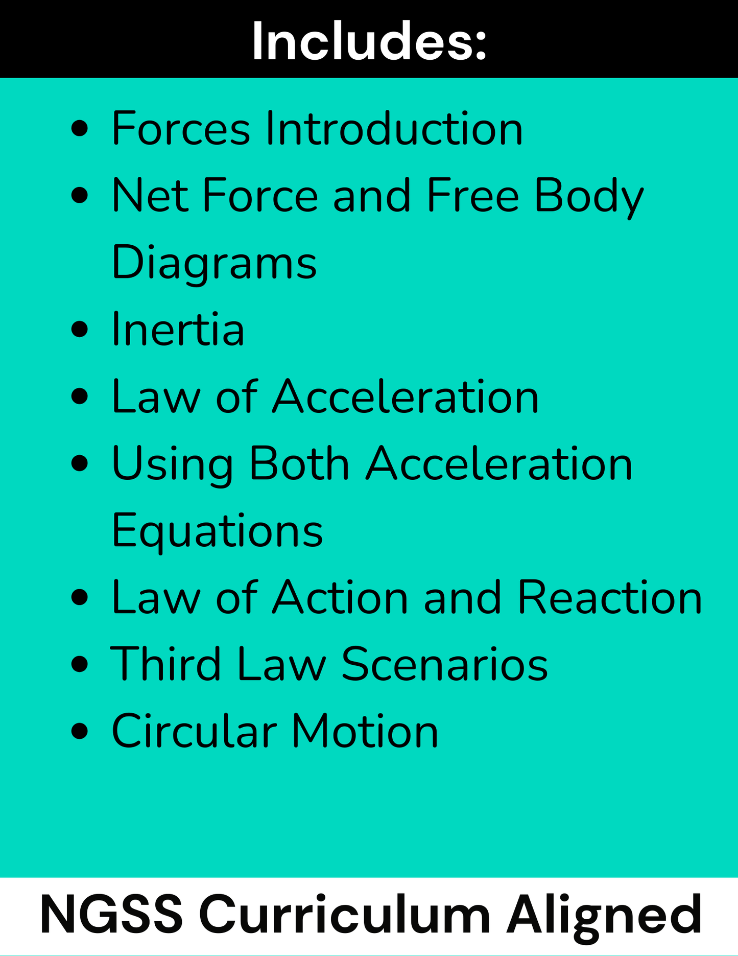 High School Physics Forces: Complete Slide Deck Bundle NGSS Aligned, Grades 9-12