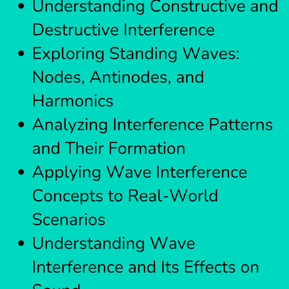 High School Physics: Wave Interference Slide Deck - Grades 9-12, NGSS Aligned