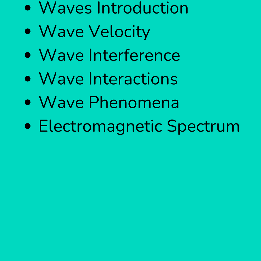 High School Physics Waves: Complete Assignment Bundle NGSS Aligned - Grades 9-12