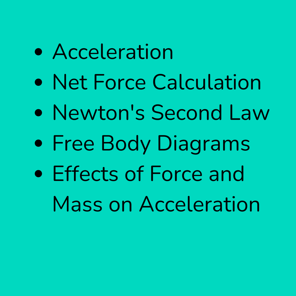 
                      
                        High School Physics: Newton's 2nd Law of Acceleration Assignment (Grades 9-12)
                      
                    