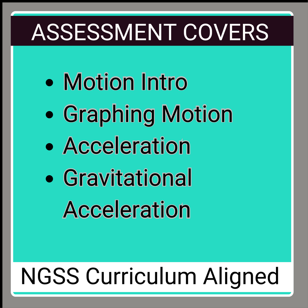 
                      
                        High School Physics: Motion Unit Assessment (Grades 9-12, NGSS Aligned)
                      
                    