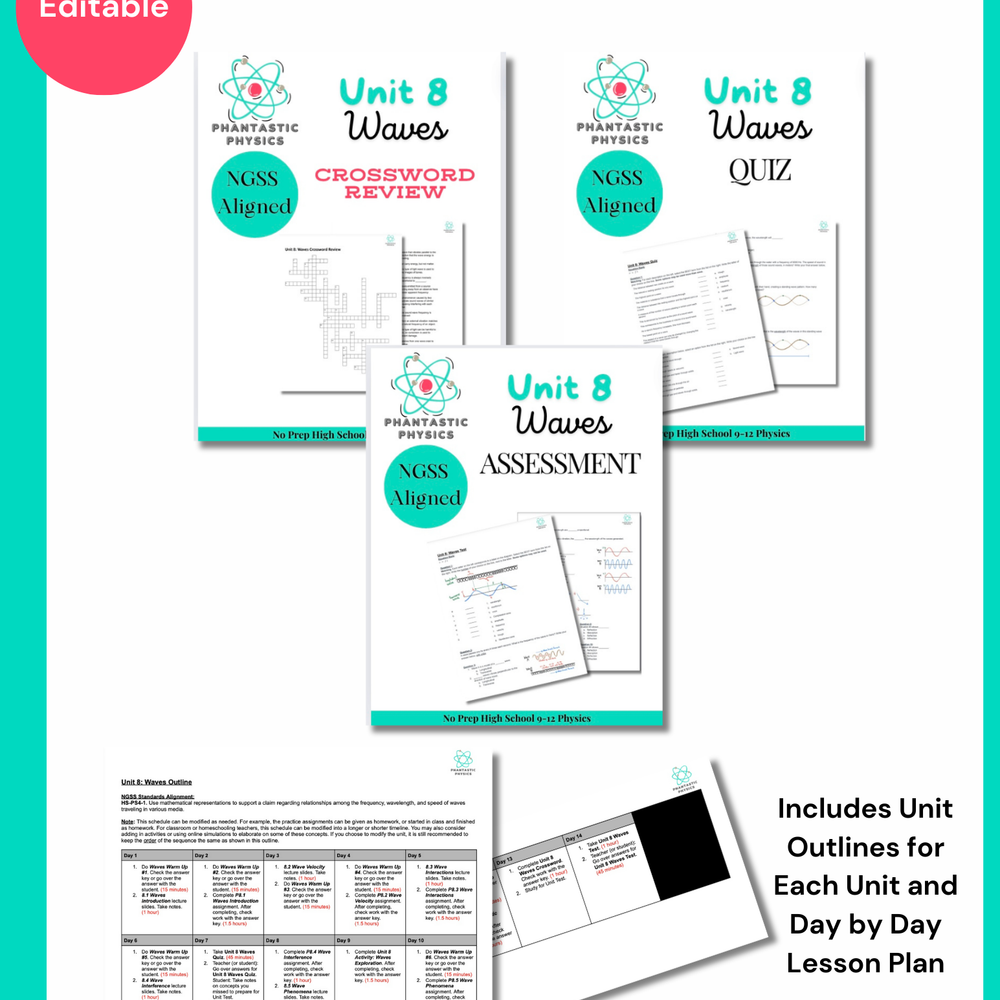 
                      
                        Complete High School Physics Assessments Bundle (NGSS Aligned, Grades 9-12)
                      
                    