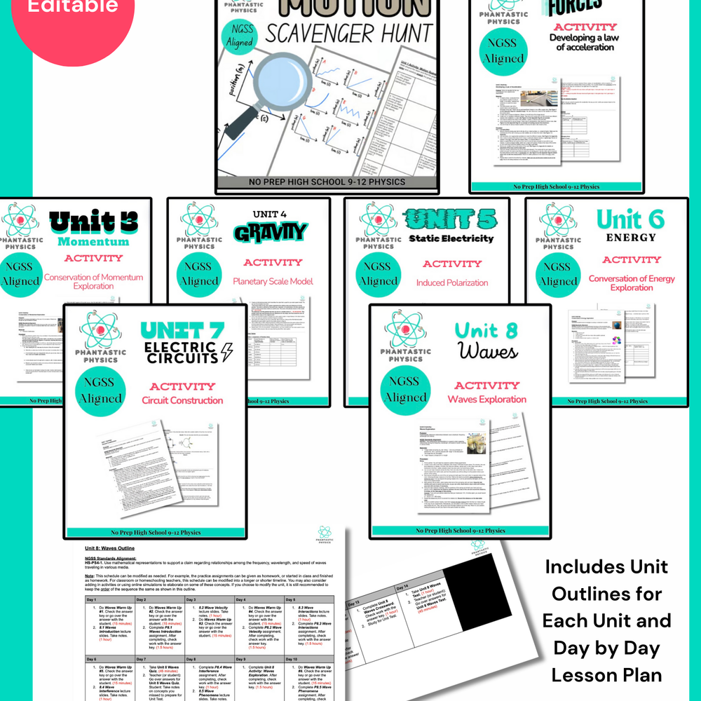 
                      
                        Complete High School Physics Activities Bundle (NGSS Aligned, Grades 9-12)
                      
                    