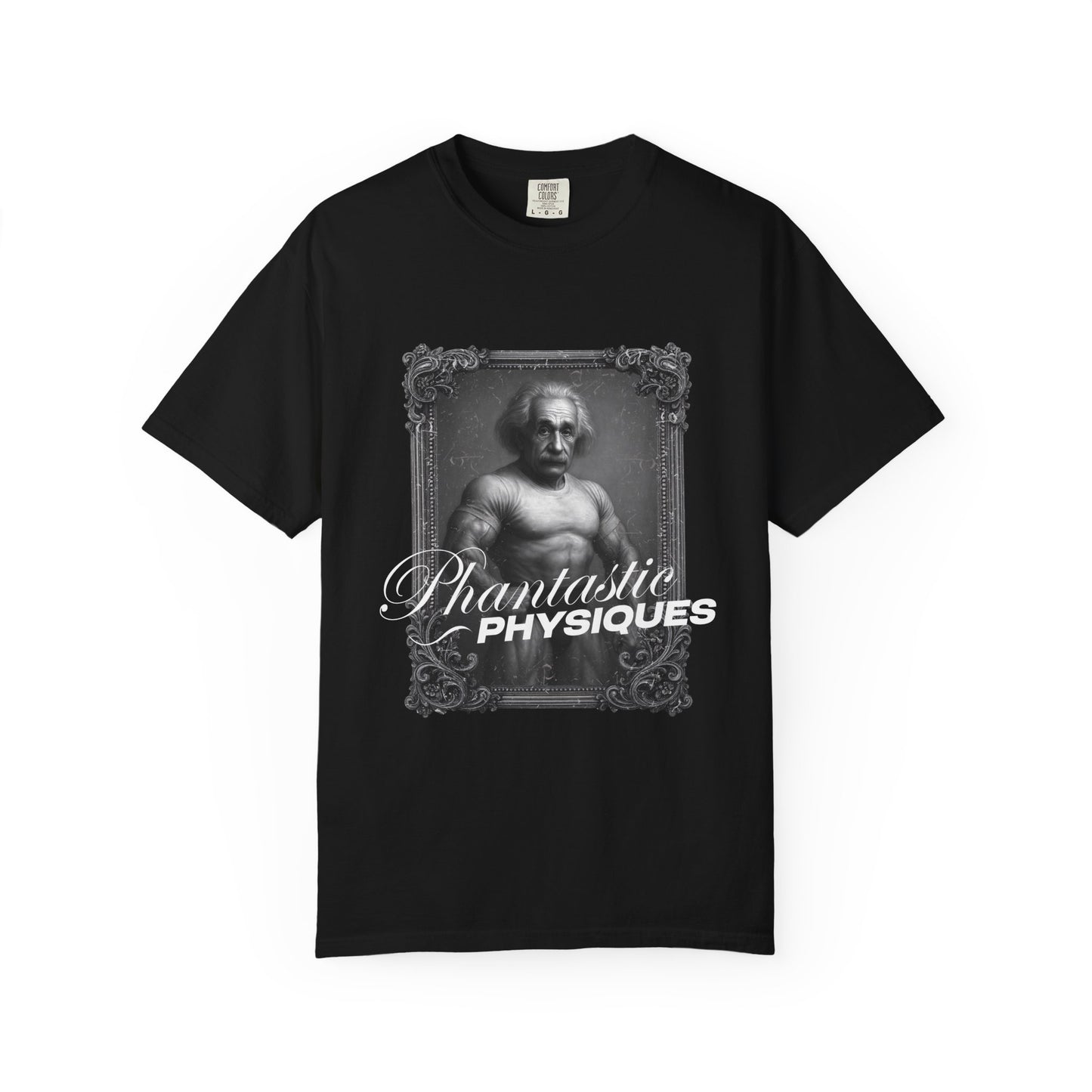 Phantastic Physiques buff Einstein gym humor physics t-shirt