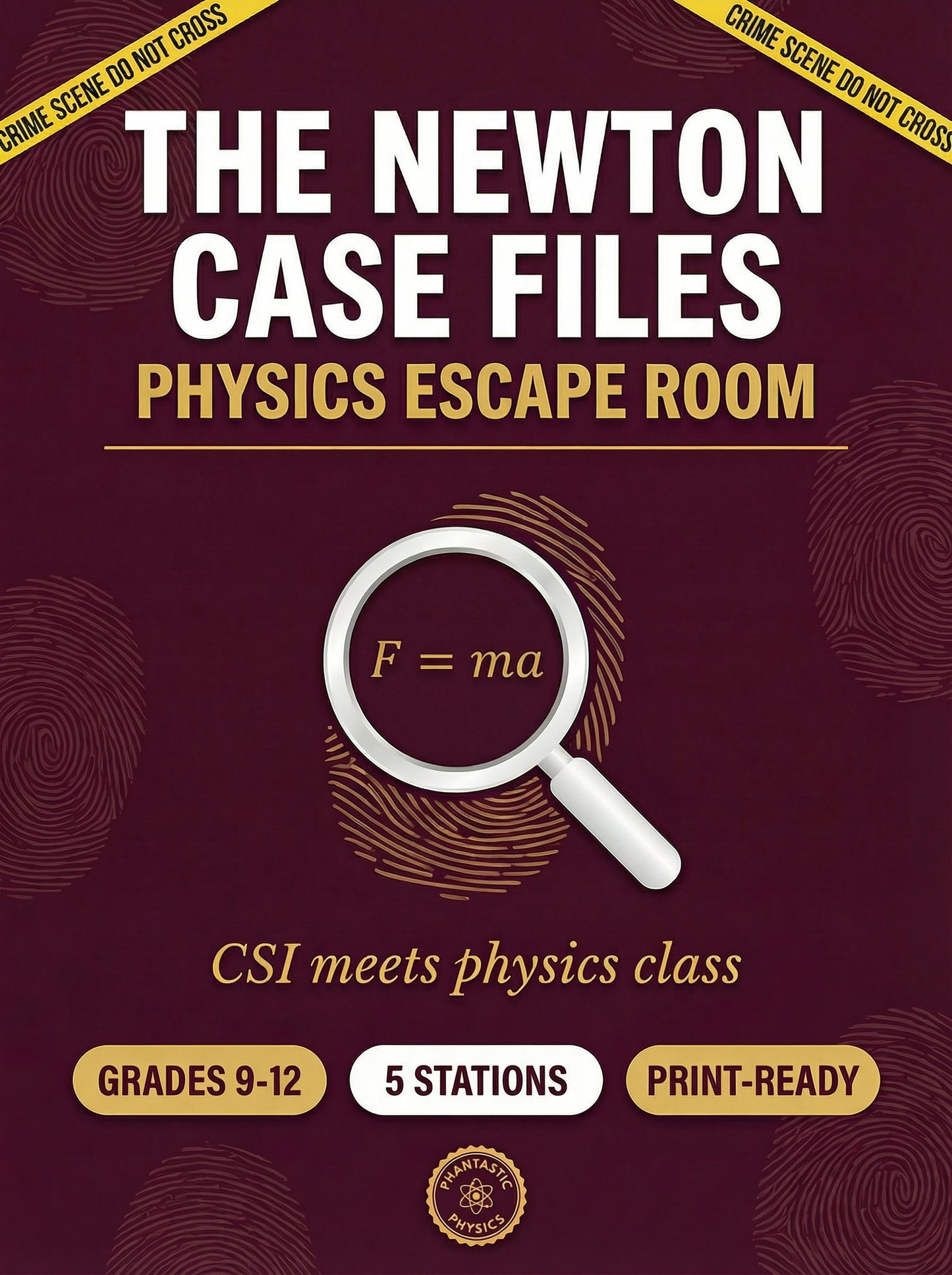 Newton's Laws Escape Room | The Newton Case Files | Physics Investigation