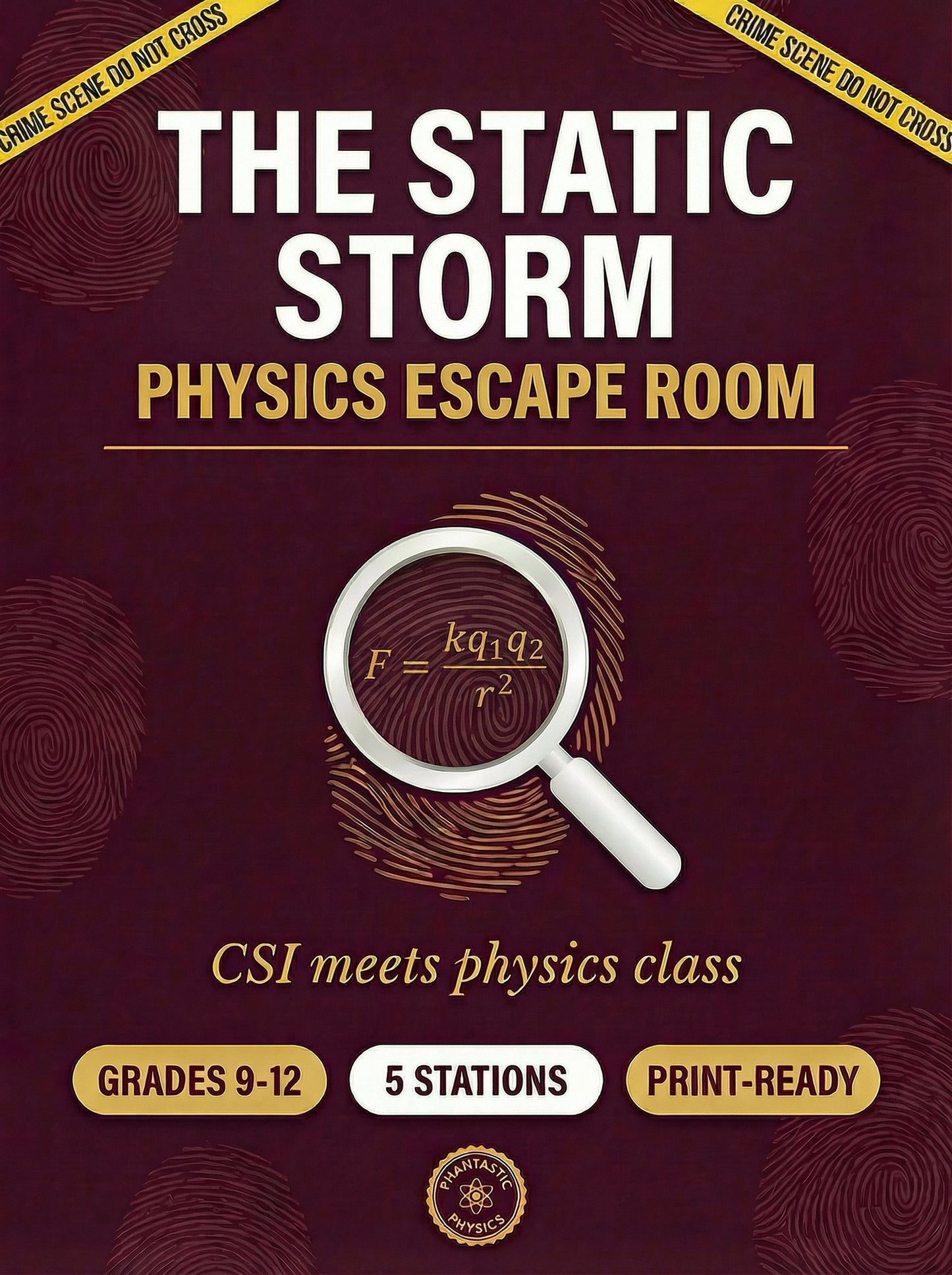 Electrostatics Escape Room | The Static Storm | Physics Investigation