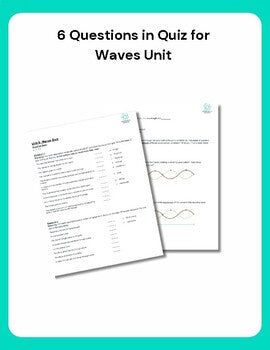 High School Physics: Waves Quiz - Grades 9-12, NGSS Aligned