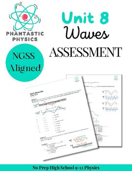 High School Physics: Waves Test - Grades 9-12, NGSS Aligned